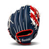 Picture of Franklin Sports Baseball and Softball Glove - Field Master - Baseball and Softball Mitt, Red, White, Blue, 11.0"