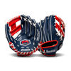 Picture of Franklin Sports Baseball and Softball Glove - Field Master - Baseball and Softball Mitt, Red, White, Blue, 11.0"