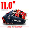 Picture of Franklin Sports Baseball and Softball Glove - Field Master - Baseball and Softball Mitt, Red, White, Blue, 11.0"