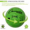 Picture of Champion Sports Extreme Series Soccer Ball, Size 4 - Youth League, All Weather, Soft Touch, Maximum Air Retention - Kick Balls for Kids 8-12 - Competitive and Recreational Futbol Games, Green