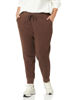 Picture of Amazon Essentials Women's French Terry Fleece Jogger Sweatpant (Available in Plus Size), Chocolate Heather, 6X