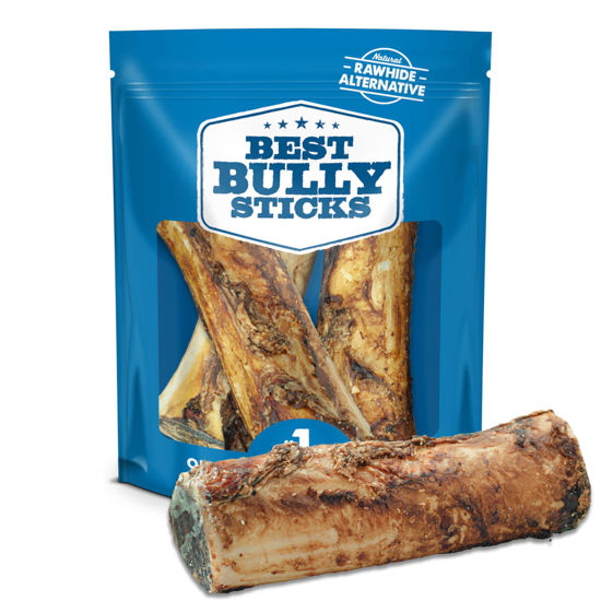 Picture of Best Bully Sticks Marrow Bones for Dogs, 3 Pack - USA Packed Healthy Dog Treats, Dog Bones for Large Dogs - Grass-Fed Beef Long Lasting Dog Chews