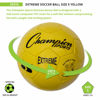 Picture of Champion Sports Extreme Series Soccer Ball Regulation Size 5 - Collegiate, Professional, and League Standard Kick Balls - All Weather, Soft Touch, Maximum Air Retention - For Adults, Teenagers, Yellow