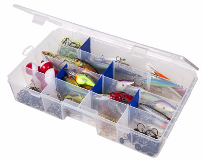 Picture of Flambeau Outdoors 7004R Tuff Tainer, Fishing Tackle Tray Box, Includes [9] Zerust Dividers, 16 Compartments