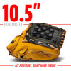 Picture of Franklin Sports Baseball and Softball Glove - Field Master - Baseball and Softball Mitt Tan, 10.5"