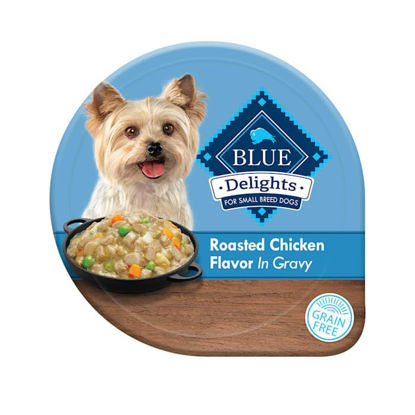 Picture of Blue Buffalo Delights Rotisserie Chicken Flavor in Gravy Small Breed Natural Wet Dog Food, 3.5 oz., Case of 12