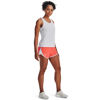 Picture of Under Armour womens Fly By 2.0 Running Shorts , (877) After Burn / White / Reflective , X-Large