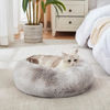 Picture of WESTERN HOME WH Calming Dog & Cat Bed, Anti-Anxiety Donut Cuddler Warming Cozy Soft Round Bed, Fluffy Faux Fur Plush Cushion Bed for Small Medium Dogs and Cats