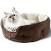 Picture of Asvin Small Dog Bed for Small Dogs, Cat Beds for Indoor Cats, Pet Bed for Puppy and Kitty, Extra Soft & Machine Washable with Anti-Slip & Water-Resistant Oxford Bottom, Brown, 20 inches