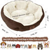 Picture of Asvin Small Dog Bed for Small Dogs, Cat Beds for Indoor Cats, Pet Bed for Puppy and Kitty, Extra Soft & Machine Washable with Anti-Slip & Water-Resistant Oxford Bottom, Brown, 20 inches