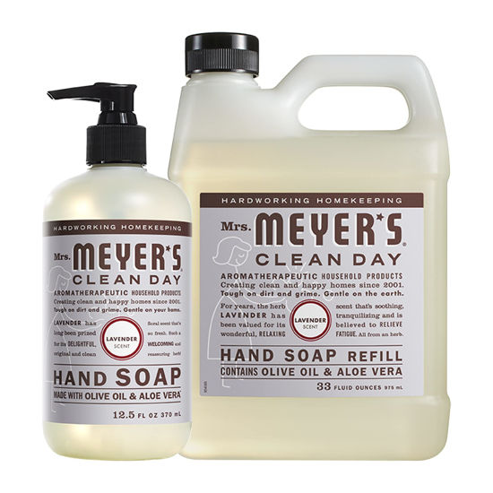 Picture of Mrs. Meyer's Hand Soap Variety, 1 Lavender Refill, 1 Lavender Hand Soap, 1 CT