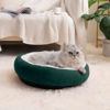 Picture of Love's cabin Round Donut Cat and Dog Cushion Bed, 20in Pet Bed for Cats or Small Dogs, Anti-Slip & Water-Resistant Bottom, Super Soft Durable Fabric Pet Beds, Washable Luxury Cat & Dog Bed Green