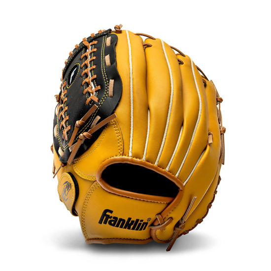 Picture of Franklin Sports Baseball and Softball Glove - Field Master - Baseball and Softball Mitt Tan, 12"