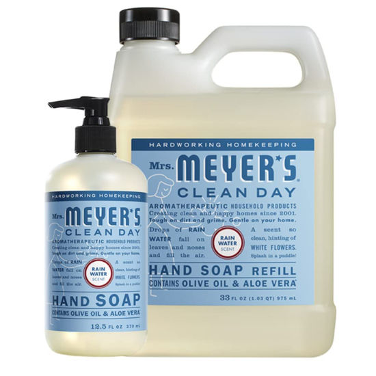 Picture of Mrs. Meyer's Hand Soap Variety, 1 Rain Water Refill, 1 Rain Water Hand Soap, 1 CT