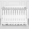 Picture of TILLYOU 3-Piece Padded Baby Crib Rail Cover Protector Set from Chewing, Safe Teething Guard Wrap for Standard Cribs, 100% Silky Soft Microfiber Polyester, Fits Side and Front Rails, Minky Pale Grey