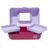 Picture of Claire's Features - Caboodles Makeup Case, Pretty in Petite Tote, Medium Organizer Storage Box with Mirror - Lavender & Violet: 9 x 5.5 x 3.8 inches