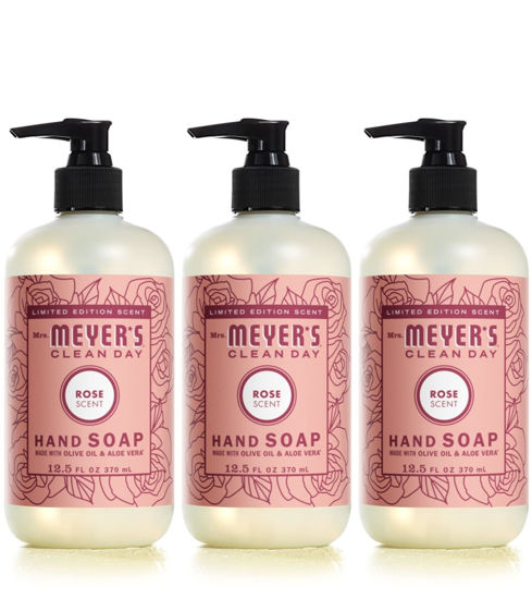 Picture of Mrs. Meyer's Clean Day Liquid Hand Soap Rose 12.5 Fl Oz (Pack of 3)