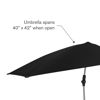 Picture of Sport-Brella Versa-Brella SPF 50+ Adjustable Umbrella with Universal Clamp, Black