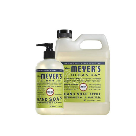 Picture of MRS. MEYER'S CLEAN DAY Hand Soap, Refill Variety Pack Soaps Made to Clean and Freshen Hands