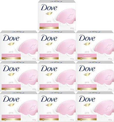 Picture of Dove, Beauty Cream Bar Soap, Pink- 100 Gram / 3.5 Ounce