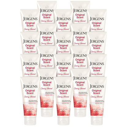 Picture of Jergens Original Scent Dry Skin Body Lotion, Hand and Body Moisturizer, Cherry Almond Essence, Dermatologist Tested, 2 Oz, Pack of 20