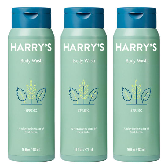 Picture of Harry's Men's Body Wash Shower Gel - Spring, 16 Fl Oz (Pack of 3)