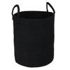 Picture of XUANGUO Black Cotton Rope Laundry Basket Hamper for Clothes Woven Storage Basket for Living Room Bedroom Boho Tall Rope Baskets for Blanket Toys Pillow Towels Baby Nursery Hamper Bin Large