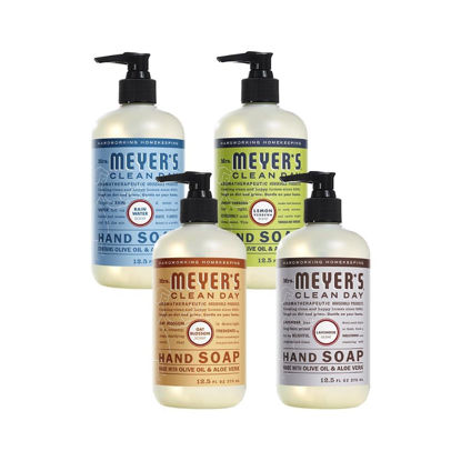 Picture of MRS. MEYER'S CLEAN DAY Holiday Hand Soap Bundle (Lavender + Lemon Verbena + Rainwater + Oat Blossom)