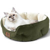 Picture of Asvin Small Dog Bed for Small Dogs, Cat Beds for Indoor Cats, Pet Bed for Puppy and Kitty, Extra Soft & Machine Washable with Anti-Slip & Water-Resistant Oxford Bottom, Green, 20 inches