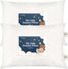 Picture of 2-Pack Toddler Pillow - Soft Organic Cotton Toddler Pillows for Sleeping - 14X20 Jumbo Pillow for Kids - Kids Pillows for Sleeping - Kids Pillow for Travel, School, Nap, Age 2 to 5 (Soft White)