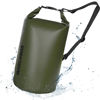 Picture of MARCHWAY Floating Waterproof Dry Bag Backpack 5L/10L/20L/30L/40L, Roll Top Sack Keeps Gear Dry for Kayaking, Rafting, Boating, Swimming, Camping, Hiking, Beach, Fishing (Army Green, 40L)