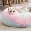 Picture of WESTERN HOME WH Calming Dog & Cat Bed, Anti-Anxiety Donut Cuddler Warming Cozy Soft Round Bed, Fluffy Faux Fur Plush Cushion Bed for Small Medium Dogs and Cats