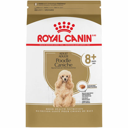 Picture of Royal Canin Breed Health Nutrition Poodle Caniche 8+ Adult Dry Dog Food, 3 lb bag