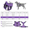 Picture of WINGOIN Purple Tactical Dog Harness Vest with Handle Tactical Dog Harness for Large Dogs No Pull Adjustable Pet Harness Reflective K9 Military Service Dog Harnesses for Walking Hiking Training (L)