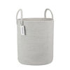 Picture of XUANGUO Cotton Rope Laundry Basket Hamper for Clothes Woven Storage Basket for Living Room Bedroom Boho Tall Rope Baskets for Blanket Toys Pillow Towels Baby Nursery Hamper Bin Large light grey