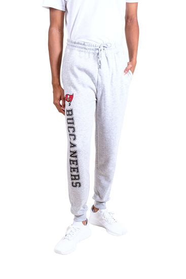 Picture of Ultra Game NFL Men's Super Soft Game Day Jogger Sweatpants, Tampa Bay Buccaneers, Heather Gray, Large