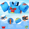 Picture of MoKo Swim Arm Band for Kids 20-30-40-50lbs, Clearance Toddler Swim Vest Cute Cartoon Swimming Wings Pool Floats Sleeve Children Water Sports Learning Swim Training Equipment, Blue & Glasses Crabs