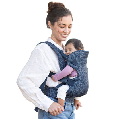 Picture of Infantino Flip Advanced 4-in-1 Carrier - Ergonomic, Convertible, face-in and face-Out Front and Back Carry for Newborns and Older Babies 8-32 lbs, Floral Navy