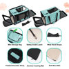 Picture of GAPZER Small Dog Carrier for Puppy Yorkshire Softshell Car Transport Chihuahua Carry Cage 18-inch Collapsible Doggie Vet Visit Crate Easy Load Roomy Pet Carrier Bag Kennel Dog Essentials Teal