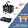 Picture of GAPZER Medium Cat Carrier for Large Cat 15 lbs+ Soft Pet Carrier Small Puppy/Ventilated 2 Kittens Car Travel Bag Case/Comfy Big Cat 25 Pounds/Soft-Sided Mesh Cat Products Dark Blue