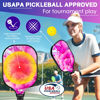 Picture of Pickleball Paddles, USAPA Pickleball Paddles Set of 2, Fiberglass Surface Honeycomb Pickleball Paddles, Pickle Ball Rackets, 2 Pickleball Paddles, Comfort 2 Grip, 4 Pickleball Balls and Pickleball Bag