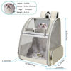 Picture of Texsens Pet Backpack Carrier for Small Cats Dogs | Ventilated Design, Safety Straps, Buckle Support, Collapsible | Designed for Travel, Hiking & Outdoor Use (Creamy White)