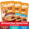 Picture of Hartz Delectables Stew Lickable Wet Cat Treats for Adult & Senior Cats, Variety Pack, 30 Count