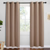 Picture of NICETOWN Short Window Curtains and Drapes, Set of 2, 42 by 78 Inch, Cappuccino, Thermal Insulated Solid Grommet Blackout Curtains/Drapes for Bedroom Samll Window