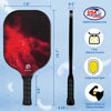 Picture of DULCE DOM Fiberglass Pickleball Paddles Set of 2, USAPA Approved Pickleball Paddles Rackets Set, 2 Lightweight Paddles with 4 Pickle Balls and Portable Bag