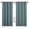 Picture of NICETOWN Modern Blackout Curtains Noise Reducing, Thermal Insulated and Privacy Room Darkening Drape Panels for Boy's Guest Room Door Small Short Window (Greyish Blue, 2 Panels, W55 x L68 -Inch)