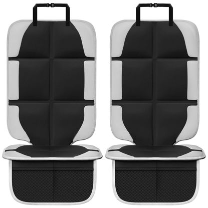 Picture of SMART ELF Plus Size and Thick Lining Car Seat Protector - 5-Layer EPE Padding, with Storage Bag, The Thickest Waterproof Seat Protectors for Vehicles, Baby, and Pets (2 Pack)