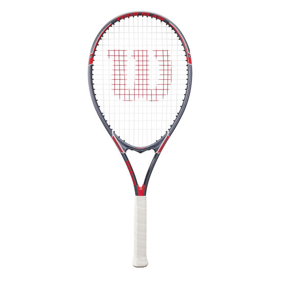 Picture of Wilson Tour Slam Adult Recreational Tennis Racket - Grip Size 3 - 4 3/8", Red/Grey