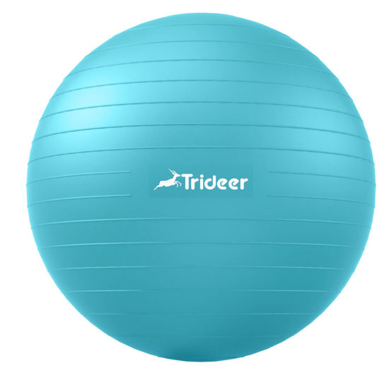 Picture of Trideer Yoga Ball - Exercise Ball for Workout pilates Stability - Anti-Burst and Slip Resistant for physical therapy, Birthing, Stretching &Core Workout, Office Ball Chair, Flexible Seating, Home Gym