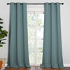 Picture of NICETOWN Modern Blackout Curtains Noise Reducing, Thermal Insulated and Privacy Room Darkening Drape Panels for Boy's Guest Room Door Window (Greyish Blue, 2 Panels, W42 x L90 -Inch)